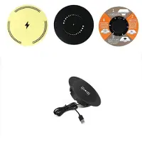 Kepptory Wireless Charger Under Desk, 0-30mm Under Desk Wireless Charger, Ultra-Thin Design, for Various Types of Desktops