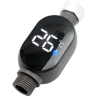 Torribaly Shower Temperature Meter Led Digital Display Instant-Read Temperature Gauge for Bath Waterproof Bath Thermostat for Home