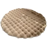 Torribaly Round Carpets for Living Room Plush Floor Mat Soft Area Rugs Bedroom Bedside Fluffy Mat Rug Room Decor,Khaki,1X1M