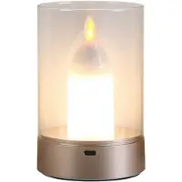 Typecat USB-stearinlys oppladbart flammeløst elektrisk LED-dansende bevegelig lys