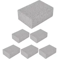 Tlily 6Pcs BBQ Grill Clean Brick Block Barbecue Cleaning Stone BBQ Racks Stains Grease Cleaner Gadgets Kitchen BBQ Tools