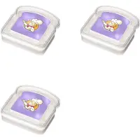 Typecat 3X Reusable Sandwich Container Sealed Food Container Transparent Bread Box Food Portable Toast Sandwich Box A