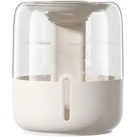Tlily 6.8L Large Capacity Humidifier USB Double Spray Quiet Humidifier Home Dormitory Bedroom Desktop with Night Light Beige