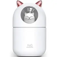 Typecat Søt kattekjølig luftfukter for hjemmet, nattlys for katter Essential Pure