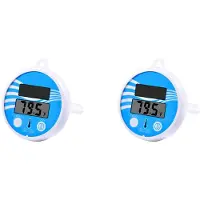 Tlily 2X Floating Pool Thermometer Wireless - Swimming Pool Temperature Thermometer Easy Read, Solar Digital Pool Thermometer