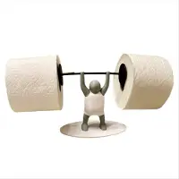 Typecat Fitness Vektløfting Mann Toalettpapirholder Interessant Baderomsdekorasjon