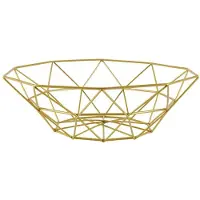 Tlily Metal Wire Fruit Basket Fruit Bowl, Large Round Bread Storage Bowl Stand