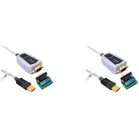 Typecat 2X USB 2.0 to RS485 RS422 Serial Converter Adapter Cable for -FTDI Chip Windows 10 8 7