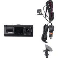 Typecat 3-kanals bil-DVR-kamera, 1080P dashbord med IR-nattsyn, loop R