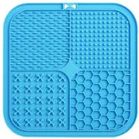 Tlily Lick Mat for Dogs, Food-Grade Silicone Dog Lick Mat As Dog & Cat Slow Feeder, Dog Licking Mat with Suction Cups