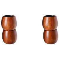 Torribaly Charred Wooden Boston Glass, the Wood Boston Drinking Cup, Old Fashioned Whiskey Glasses Tumblers 4pack