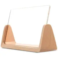 Tlily U-Shaped Acrylic Photo Frame Solid Wood Home Desk Decoration for Office/Bedroom/Living Room/Cafe-5 Inch