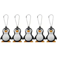 Melitt 5X 32GB Novelty Cute Baby Penguin USB 2.0 Flash Drive Data Memory Stick Device - Black and White