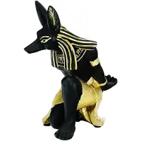 Typecat Harpiks Anubis Gud Vinhyllefigurer Moderne Egyptisk Hund Miniatyrer Statue