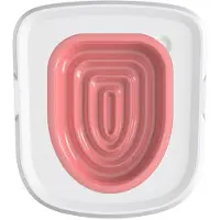 Melitt Plastic Cats Toilet Training Kit Reusable Puppy Cats Litter Mat Cats Toilet Trainer Toilet Pets Cleaning Cats Training,B