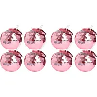 Typecat 8PCS Disco Cups Unique Cocktail Glasses Bar Tools Party Glasses Flashlight Straw Wine Goblets Drink Cups Rose Gold