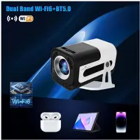 Typecat JY320 Projector 720P Android 13 4K Support, 180 ANSI, WiFi 6, BT 5.0, Cinema 180 Rotable Video Projection EU PLUG