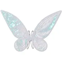 Wella Butterfly Fairy Wing Costume Women Girl Princess Angel Wing for Halloween Favor Cosplay Costume White