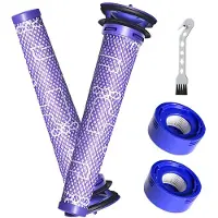 Melitt Pre Post Filter Compatible for V7 V8 Cordless Vacuum Cleaner Parts Replacement Accessories