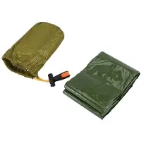 Melitt Emergency Sleeping Bag Bivy Sack with Whistle Outdoor Survival Sleeping Bag Thermal Blanket for Camping Backpacking
