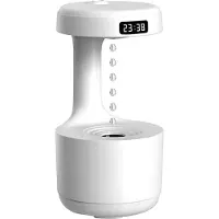Tlily 600ML Humidifier Home Anti-Gravity Water Droplets Ultrasonic Cool Mists Maker with LED Display for Bedroom Office