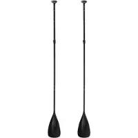 Melitt 2X Adjustable Stand Paddle Board Paddle with Unique Lock Design Floating Alloy Shaft Paddleboard Paddle,Black