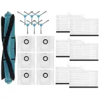 Melitt Side Brush Dust Bag Filters for Cecotec Conga 9990 AI/ 9590/Conga 10090 AI Spin Revolution Ultra Power Home Vacuum Parts