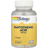 Solaray Pantotensyre 500mgr 100 Enheter