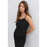 Gina Tricot  - Lace detail singlet - Singleter - Svart - XS - Dame