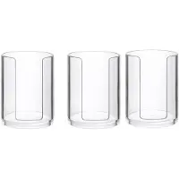 Typecat 3 Pcs Bathroom Cup Dispenser 3 Oz Countertop Storage Mouthwash Cups Holder, Plastic Small Disposable Paper Cup Holders