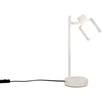 Reality Bordlampe Neralo, lysegrå, metall, høyde 35,5 cm, E14