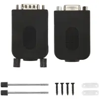 Wella DB9 Solderless Connector RS232 D-SUB Serial to 9-Pin Port Terminal Male Female Adapter with Case (1Pcs-Male+1Pcs-Female)