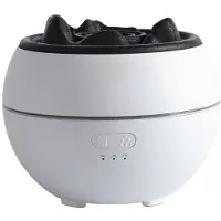 Melitt Simulated Volcano Lava LED Light Humidifier USB Noiseless Essential Oil Diffuser Night Light Misting Air Humidifier,B