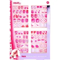 Create It! Kunstige Negler - Selvklebende - 96 stk. - - OneSize - Sminke