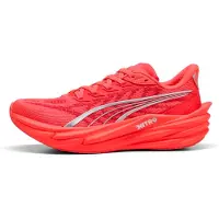 Puma Deviate NITRO 4 Running Shoes Women, Fitness, Ultra Red/Silver, 38.5
