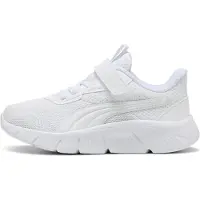 Puma FlexFocus Modern Sneakers Kids, Shoes, White/Flat Light Gray, 32.5