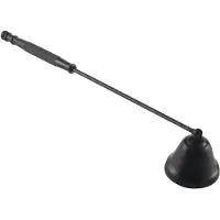 Tlily Candle Wick Snuffer Stainless Steel Candle Flame Trimmer Bell Shaped Oil Lamp Scissor Cutter Wax Candle Extinguisher black