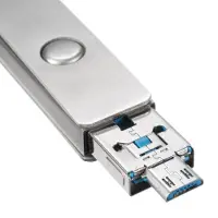 KeShen Meco 8/16/32/64GB 2-i-ett Mirco USB2.0 OTG Flash Drive U Disk med nøkkelring