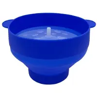 Tlily Popcorn Microwave Silicone Foldable Kitchen Easy Tools DIY Popcorn Bucket Bowl Maker with Lid,Dark