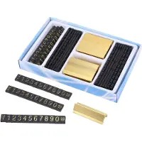 Tlily 19 groups gold-tone metal, Arabic numerals together price tags