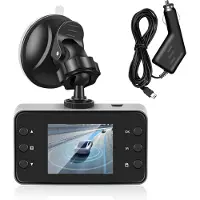 Semoic 2,2 tommer bil-DVR dashkamera i full HD 1080p med løpende opptak