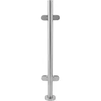 MonsterShop Rekkverk i rustfritt stål, Midtstolpe, 110 cm H