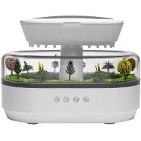 Tlily Landscape Aromatherapy Machine with Humidifier and LED Atmosphere Light for Home Bedroom European Regulations EU Plug