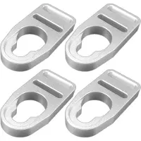 Typecat Kajakksetelåser i aluminium, kompatible med reservesett, knapptype