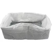 Torribaly 10Pcs Reusable Cat Feces Filter Hands Free Pet Cat Excrement Liners Elastic Sand Bag Filter Hygienic Litter Box Liners L