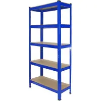 Monster Racking T-Rax kraftige hylleenheter, blå, 75 cm B, 30 cm D