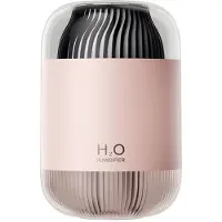 Tlily Humidifier 1000ML Rechargeable Double Spray Humidifiers with Night Light 4-Mist Modes Air Humidifier for Home Office -B