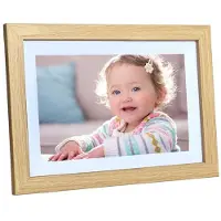 Tlily Digital Picture Frame 10.1 Inch Digital Photo Frame WiFi 32GB Large Storage HD IPS Touch Screen UK Plug