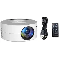Kepptory YT200 Projector Android LED 1080P HD Projetor, Ideal for Home Cinema and Outdoor Entertainment,White