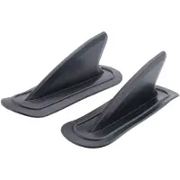 Melitt 2 Pcs Kayak Tracking Fin,Inflatable Boat Fin Watershed Board Fin Mounting Points PVC Replacement Accessories